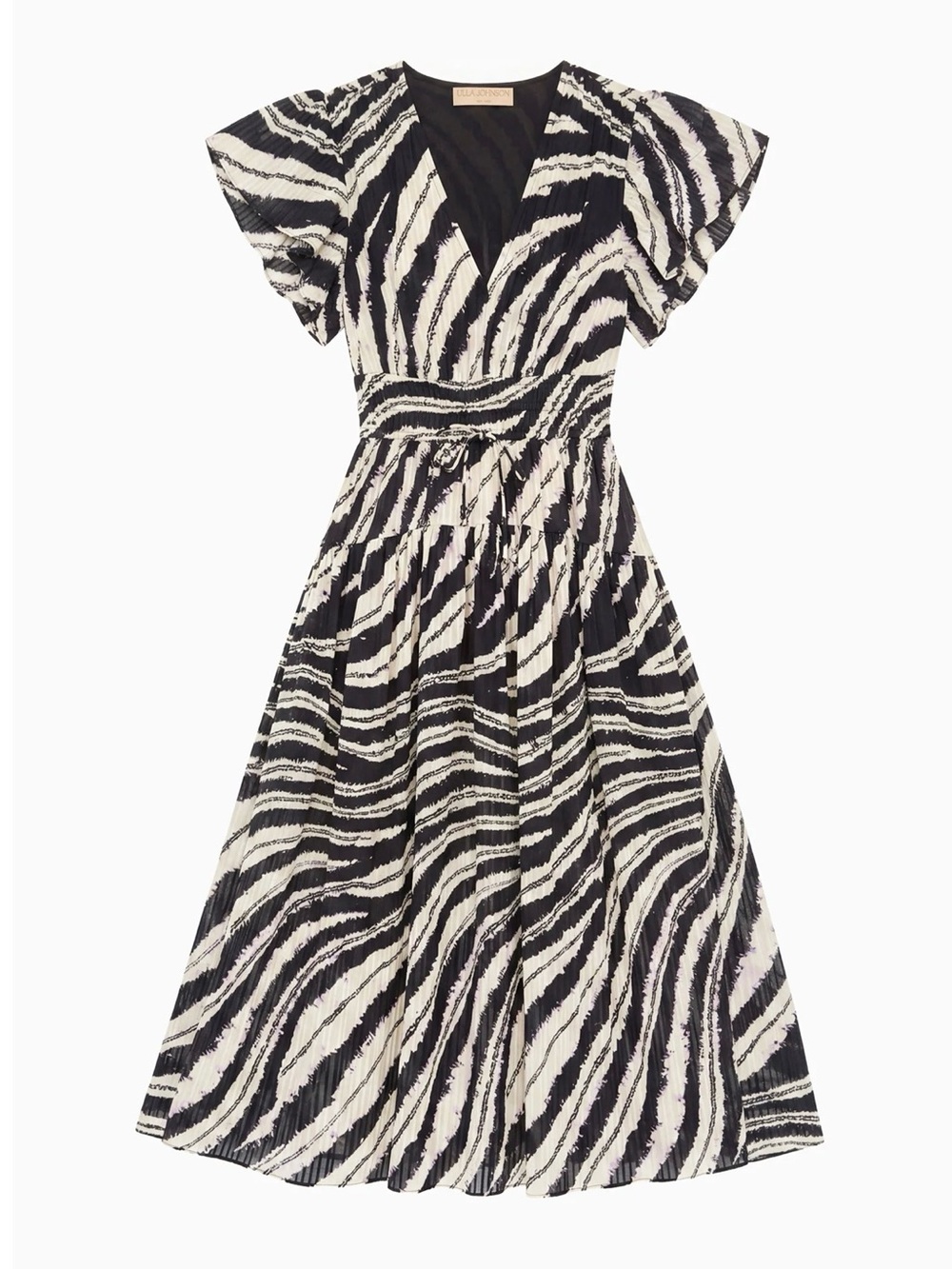 Ulla Johnson Lyria dress in Shibori Wave, size 6 - Picture 2 of 12